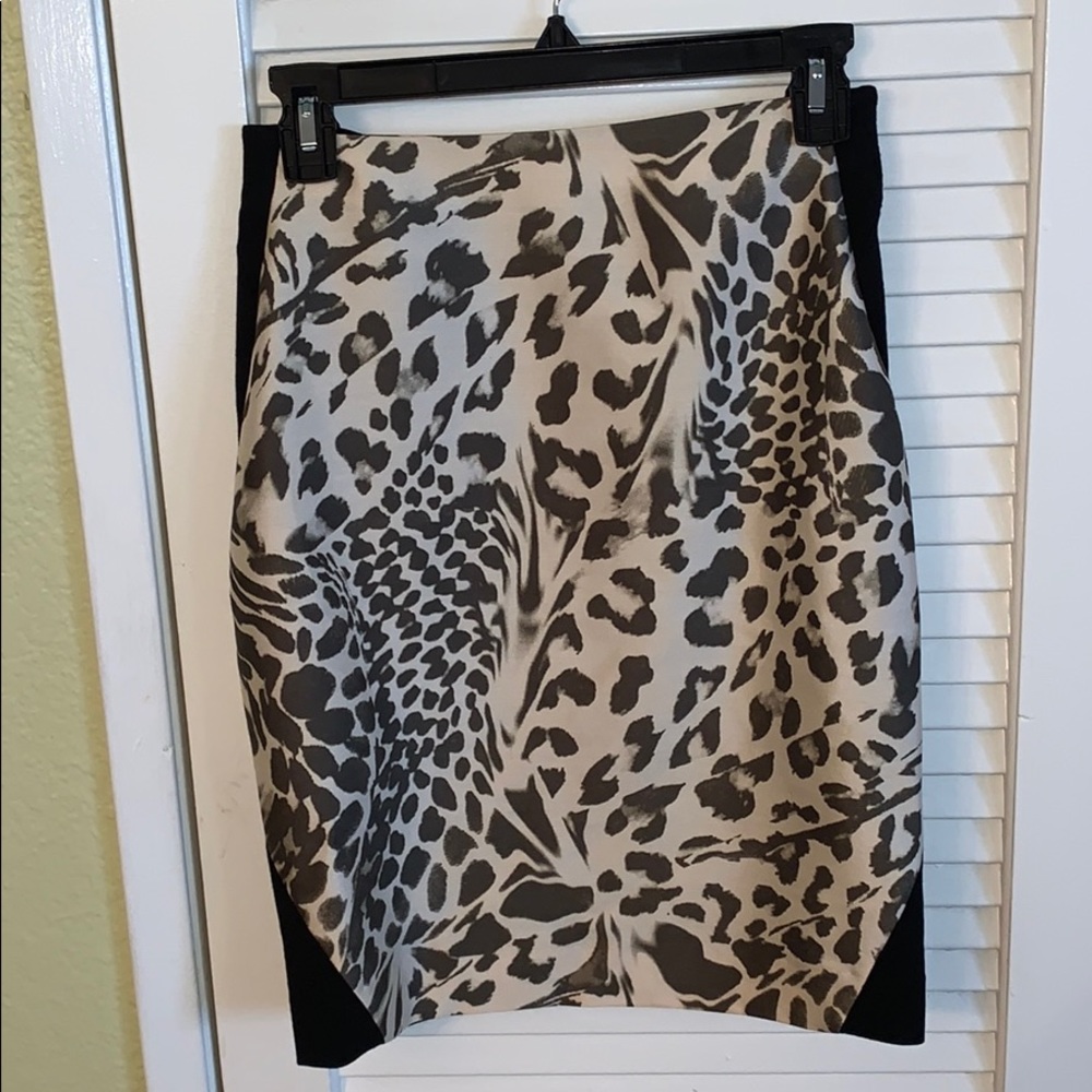 DVF Animal Print Pencil Skirt